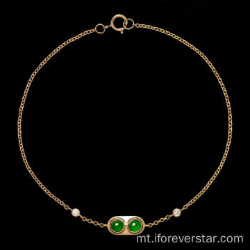 Nisa Naturali Green Charm Jade Bangles